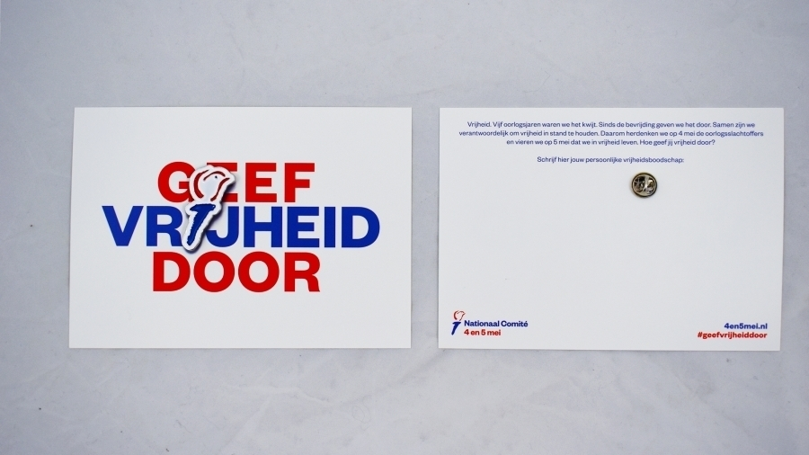 5 VRIJHEID-PINS